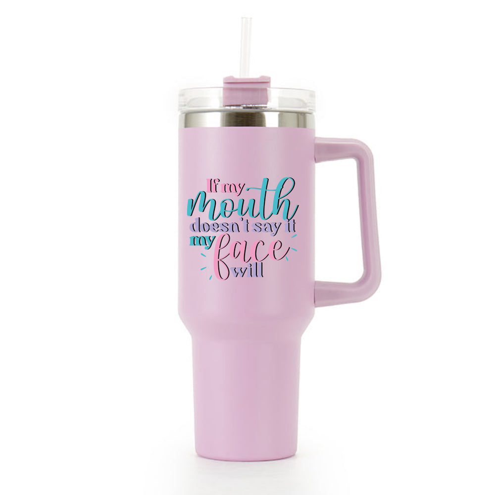 Huge Mouth Says 40oz Tumbler #1 image